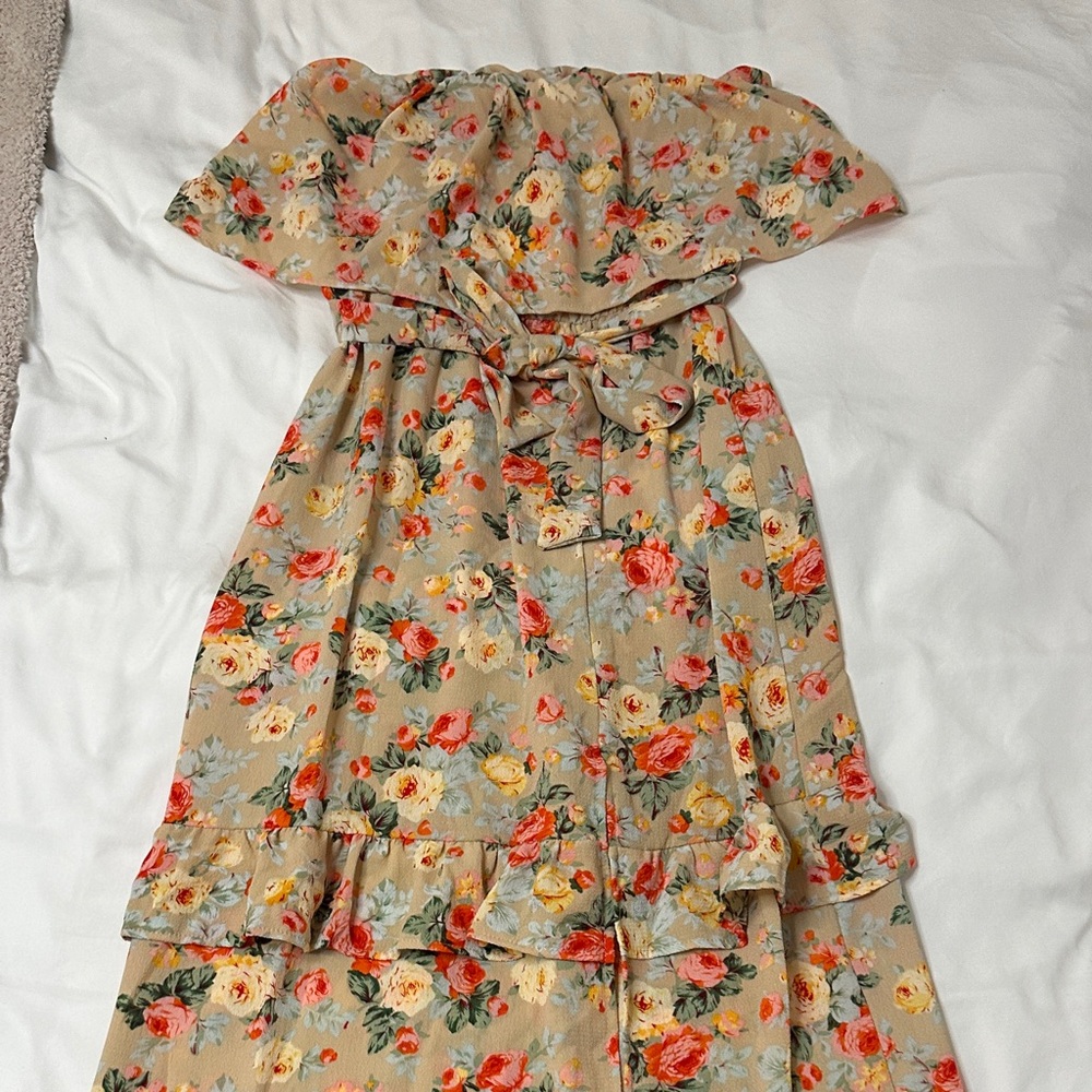 Floral Off-Shoulder Maxi Dress